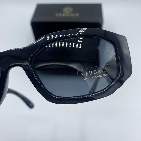 Versace VE4361 Biggie Sunglasses Medusa Head Unisex Black Brand New W Case Boxed - Picture 12 of 16